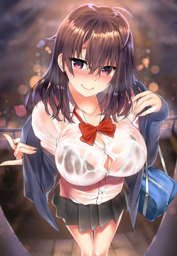 濡れ透けの二次フェチ画像。