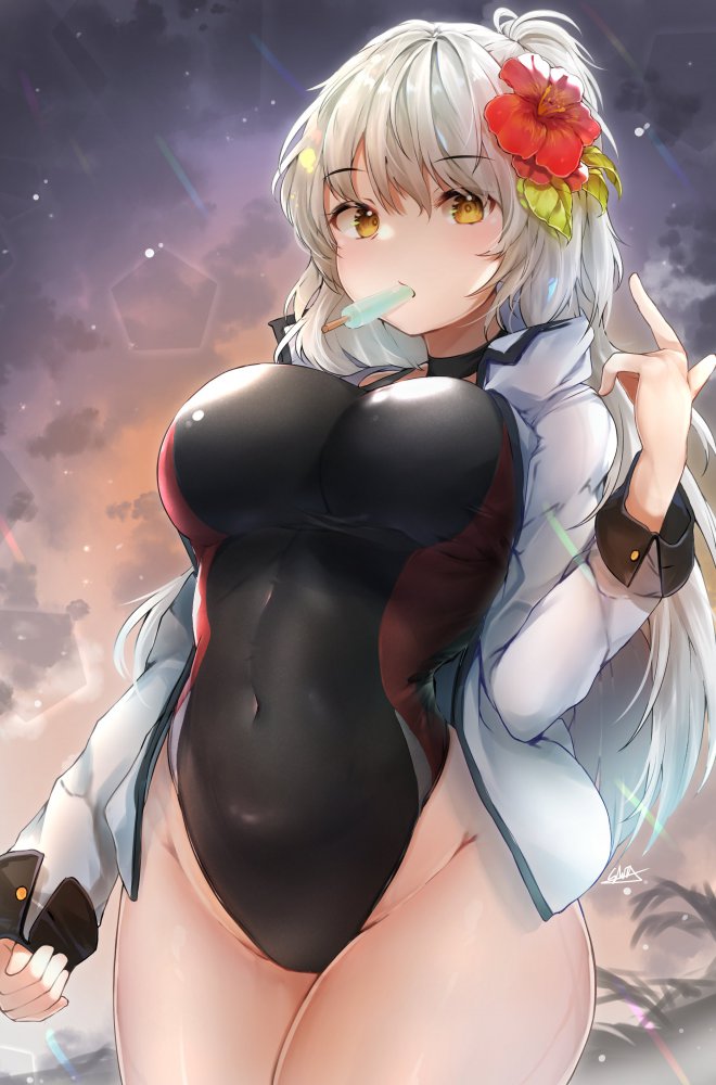 iPhoneの壁紙に使えそうな銀髪の画像