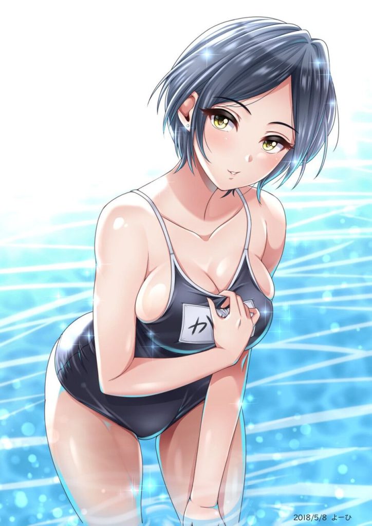 スク水のエッチな部分を奥の奥まで堪能できるエロ画像