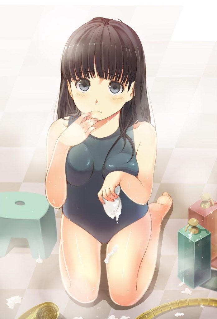 スク水のエッチな部分を奥の奥まで堪能できるエロ画像