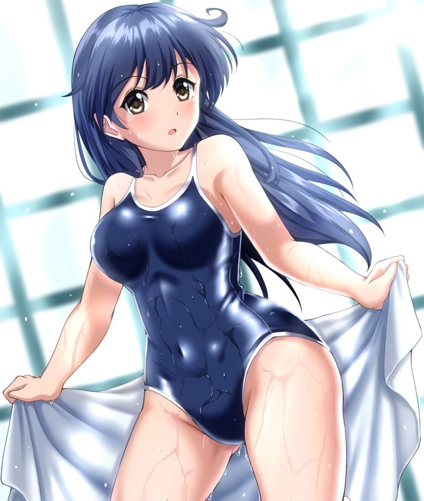 クッソ可愛いスク水系美少女で妄想!ハメ撮り中出し!