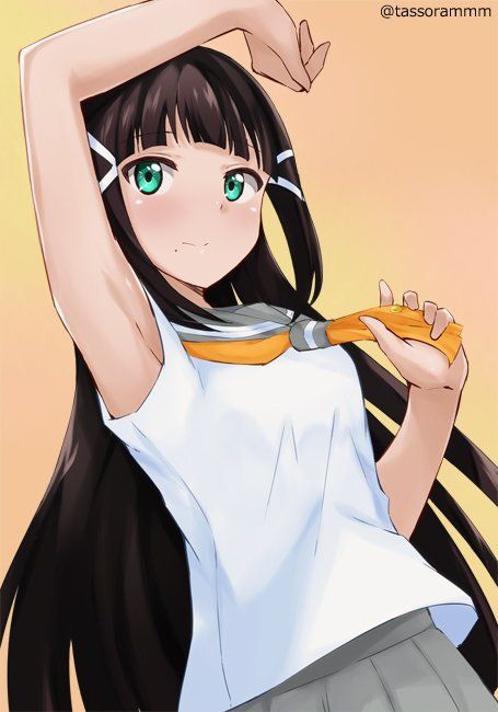 黒髪の背徳感あふれるエロ画像