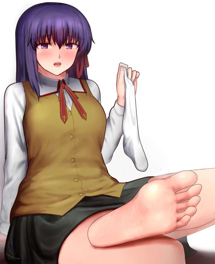 足フェチの可愛い二次元画像。
