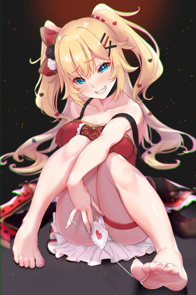 足フェチの可愛い二次元画像。