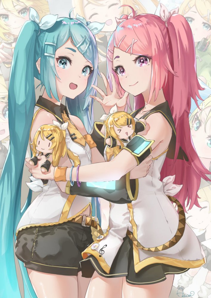 ボーカロイドの萌えイラスト