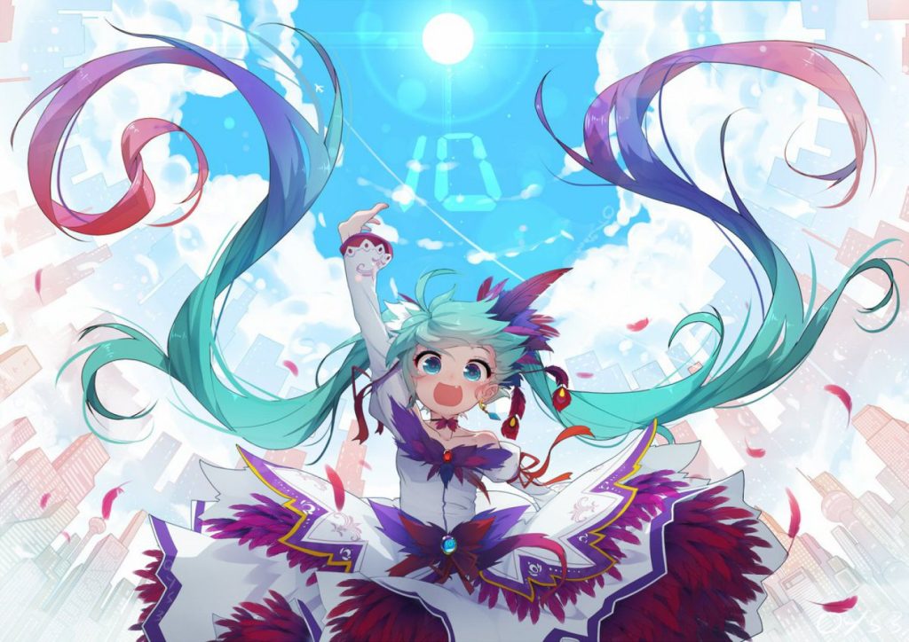 ボーカロイドの萌えイラスト