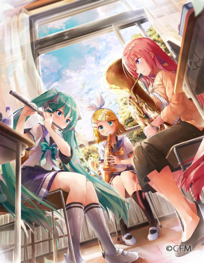 ボーカロイドの萌えイラスト