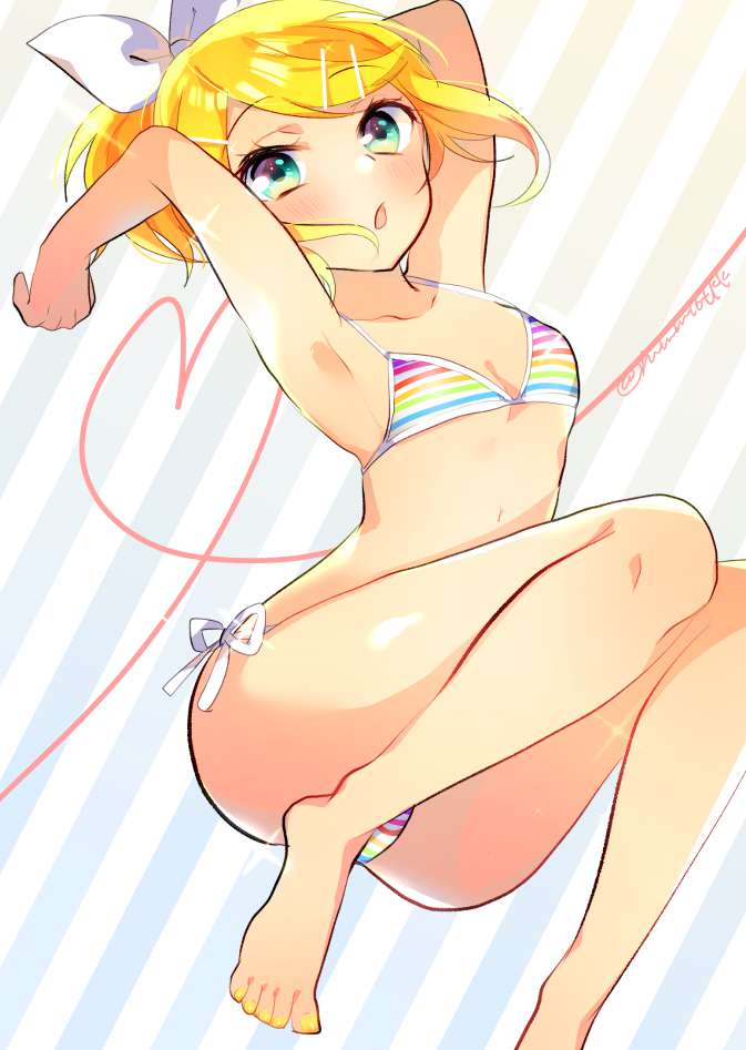 ボーカロイドの可愛い二次元画像。
