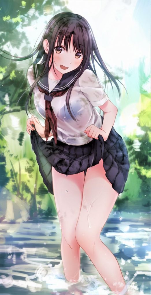 威力バツグンな濡れ透けの二次エロ画像詰め合わせ
