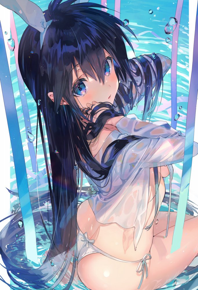 威力バツグンな濡れ透けの二次エロ画像詰め合わせ