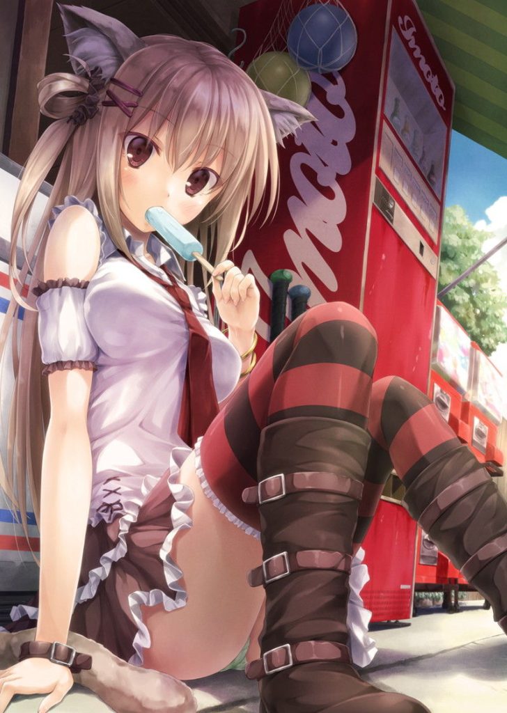 ニーソのエロ画像を復習していく