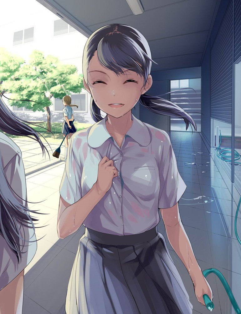 スマホの壁紙に使えそうな濡れ透けの画像