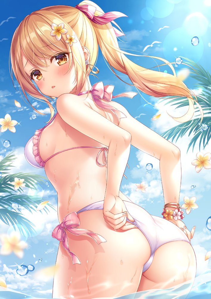 スマホの壁紙に使えそうな濡れ透けの画像