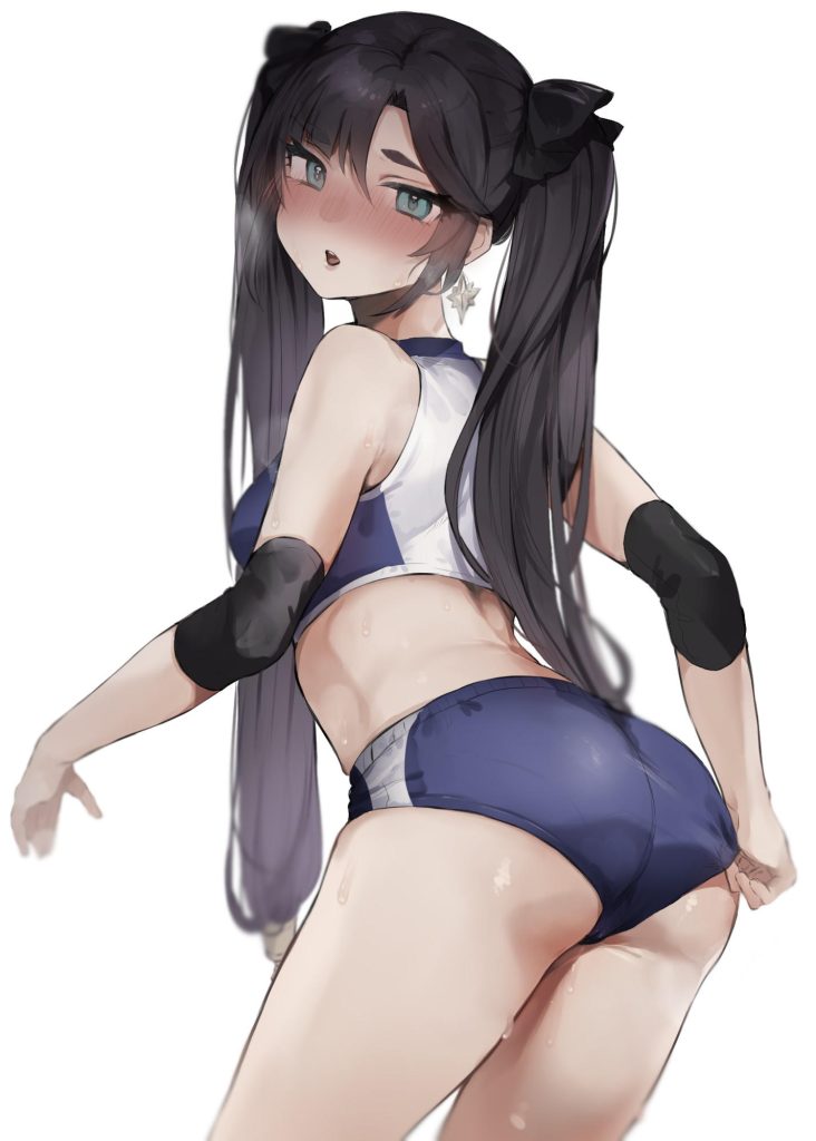 ニーソの二次エロ画像を愛でる。