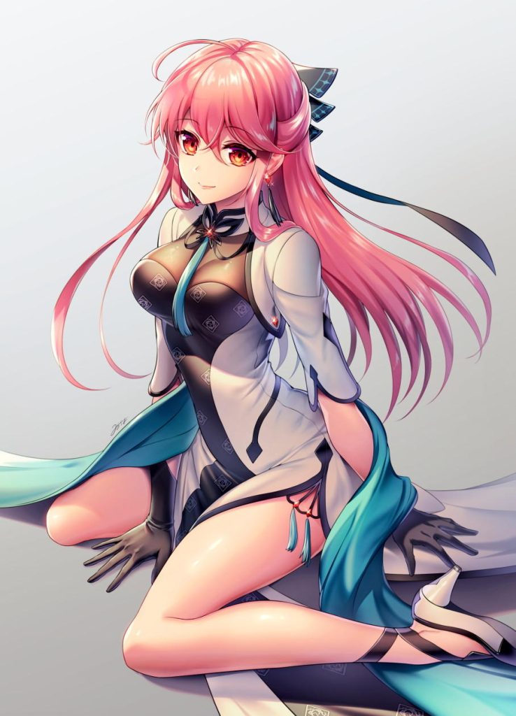 ニーソの二次エロ画像を愛でる。