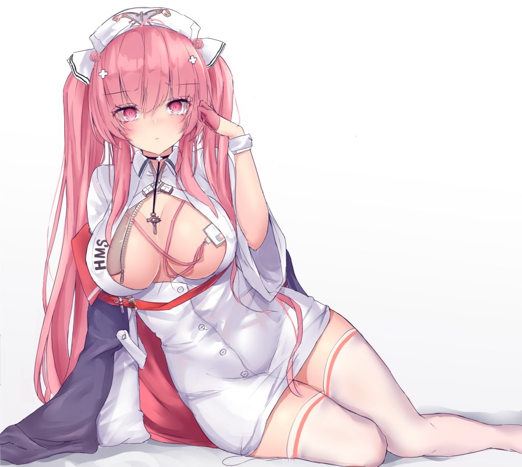 【ナース】「ひあぁあ♡イキましゅ♡イってぇしまいましゅうぅー♡」エッチなご奉仕画像