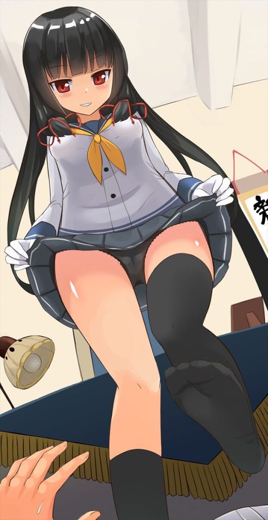ローアングルの二次エロ画像くだしあ。