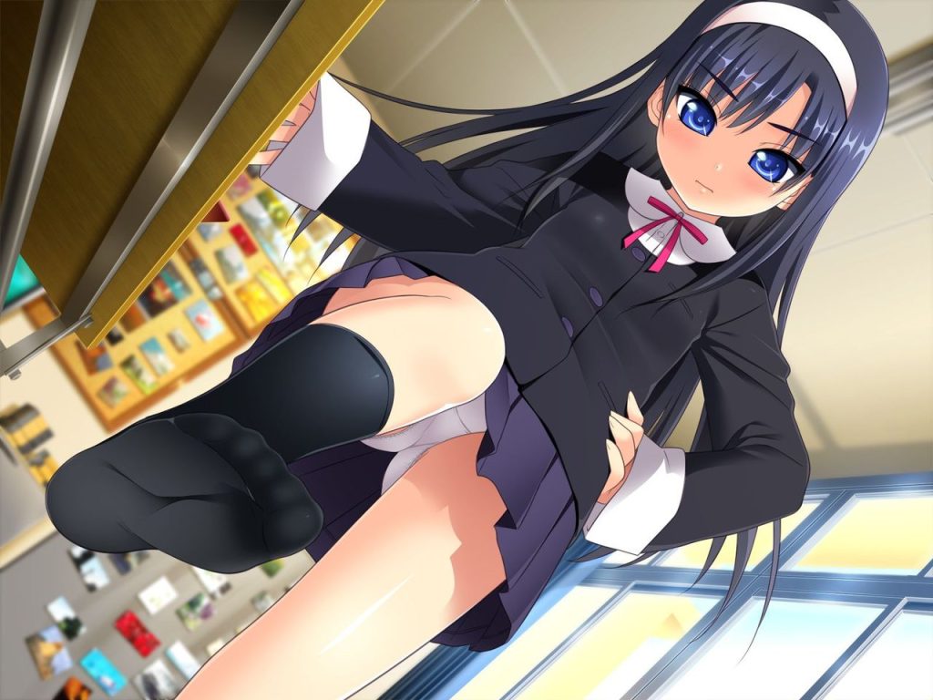 ローアングルの二次エロ画像くだしあ。