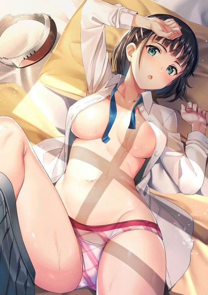 脱ぎかけのエロ画像なんです！