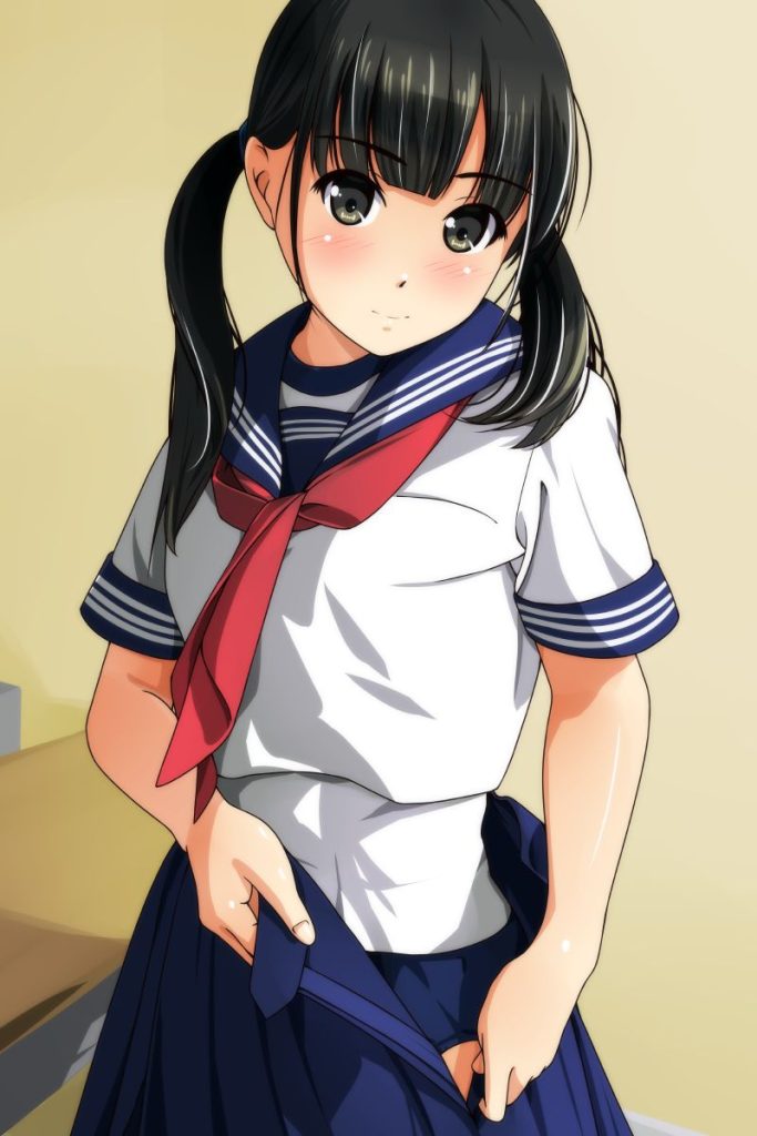 黒髪の萌えイラスト