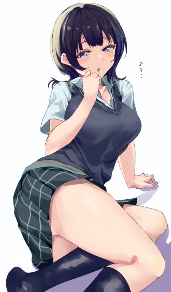 制服の二次エロ画像で抜きたい！