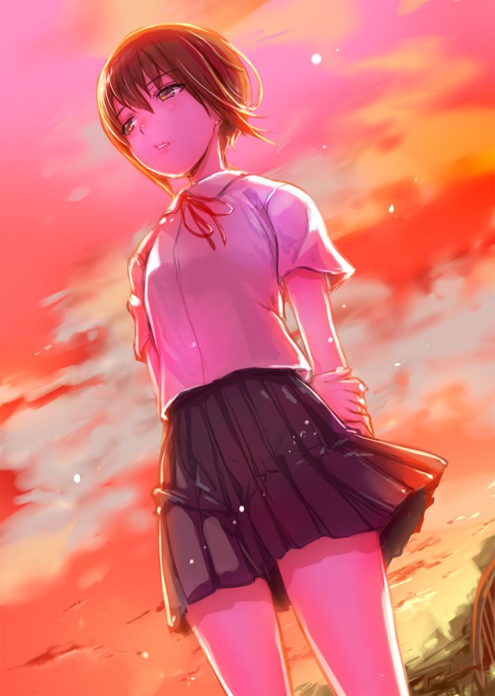 制服の二次エロ画像で抜きたい！
