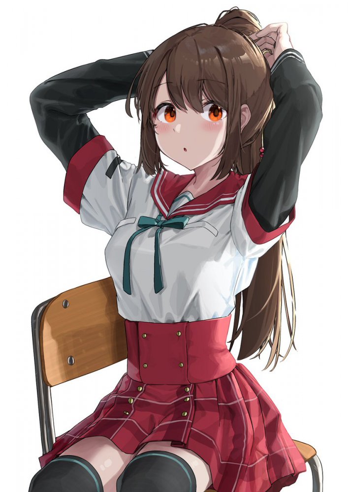 制服の二次エロ画像で抜きたい！