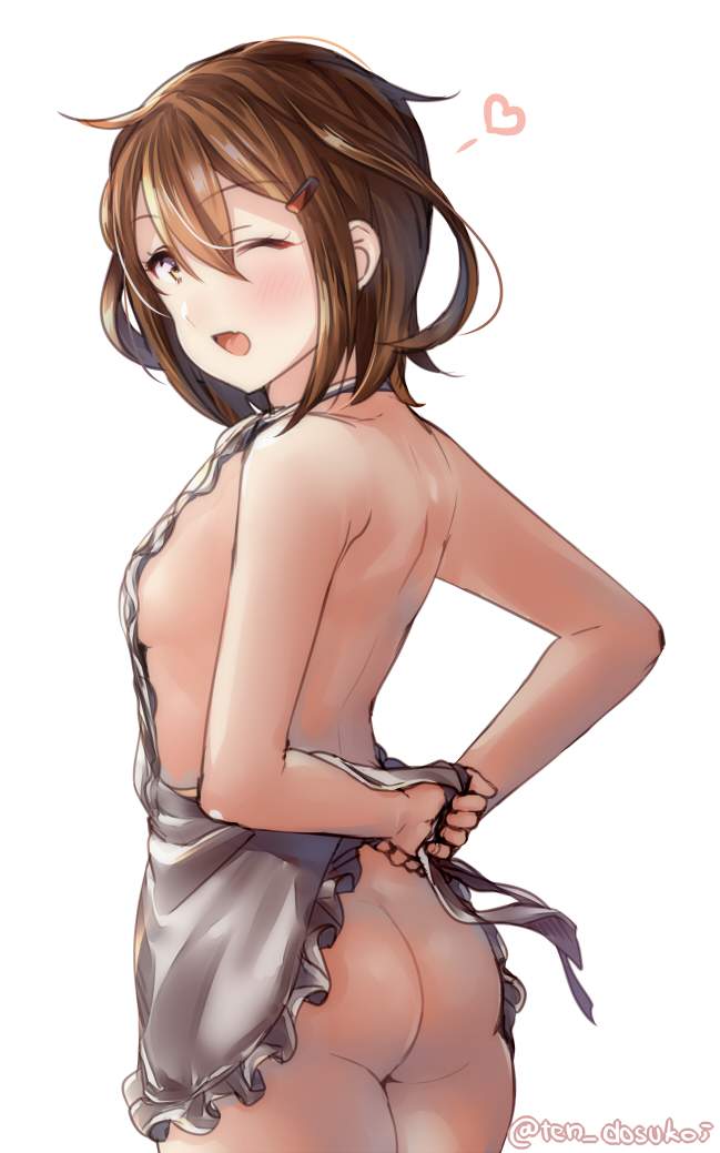 貧乳の二次元エロ画像。
