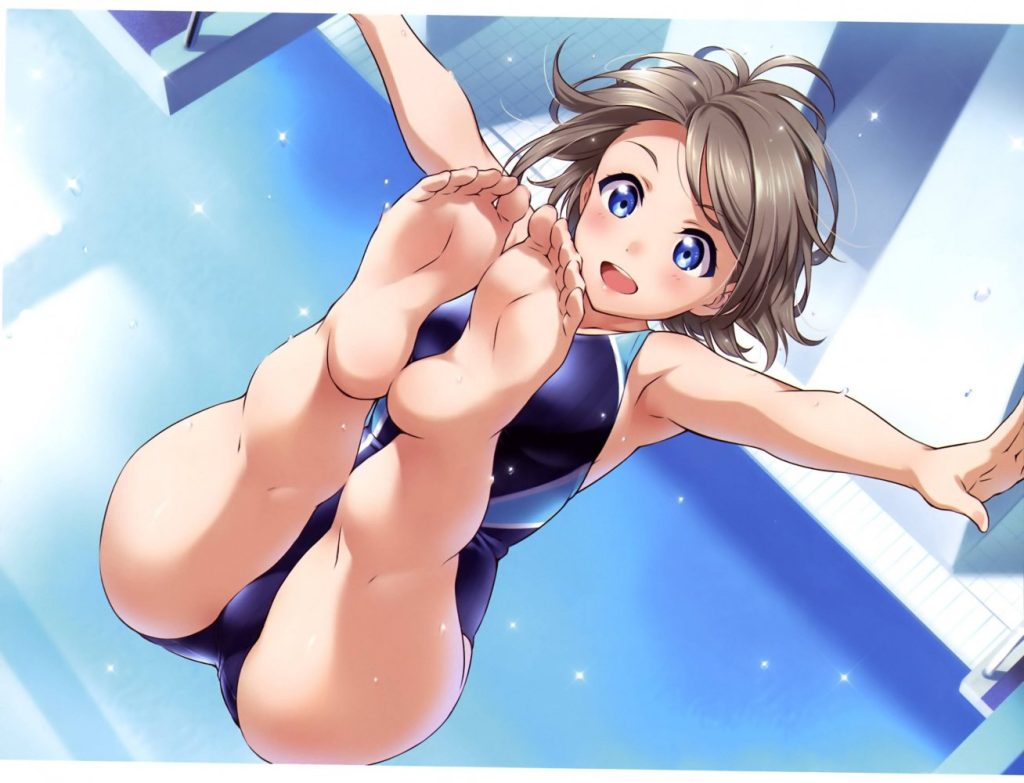 競泳水着の二次エロ画像くだしあ。