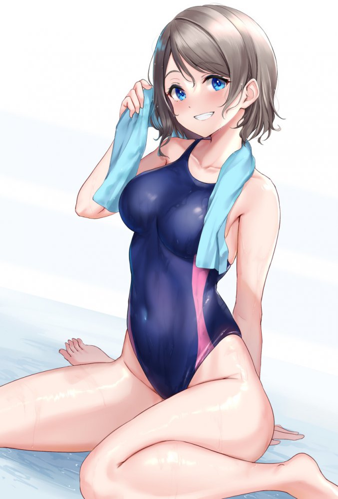 競泳水着の二次エロ画像くだしあ。