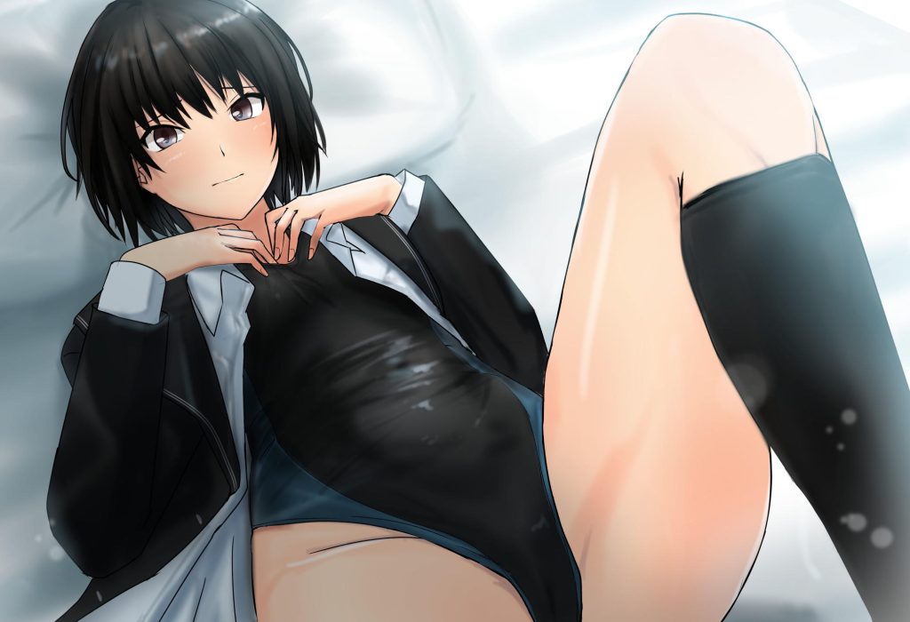 競泳水着の二次エロ画像くだしあ。