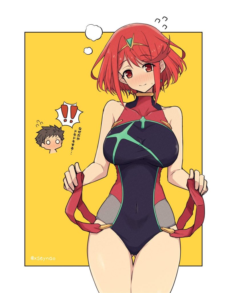 競泳水着の二次エロ画像くだしあ。