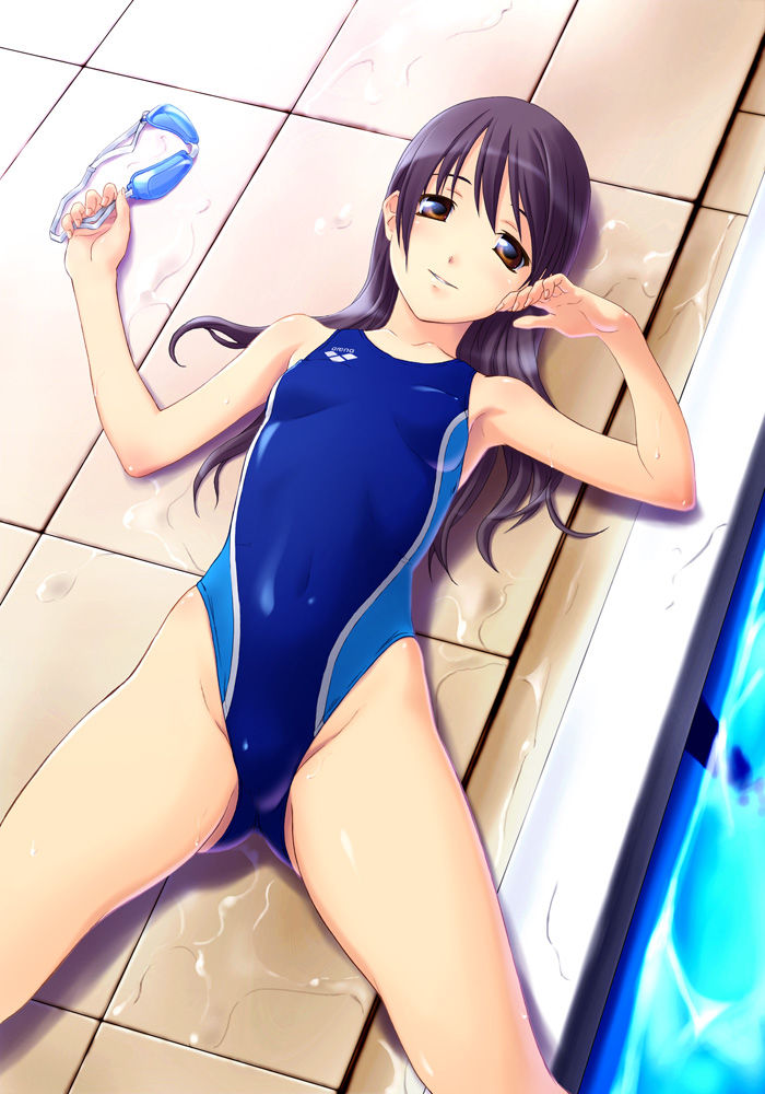 競泳水着の魅力についてエロ画像で検証