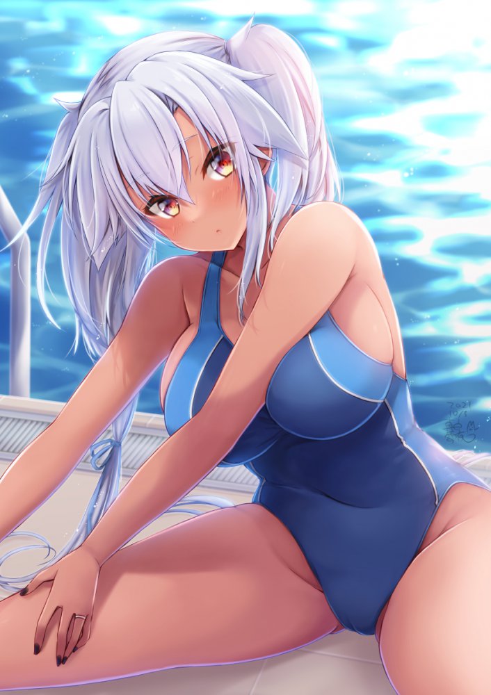 競泳水着の魅力についてエロ画像で検証