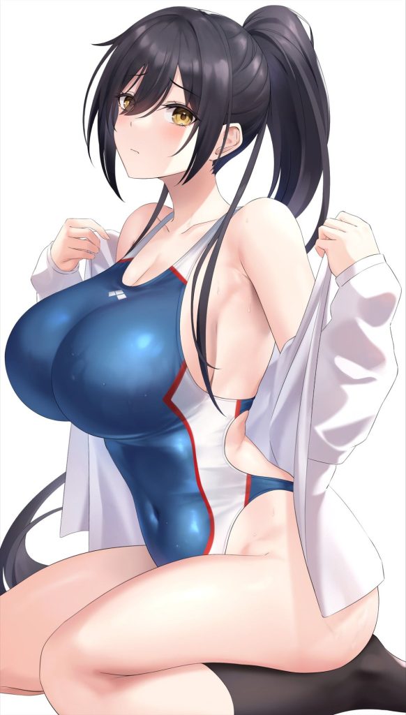 競泳水着の魅力についてエロ画像で検証
