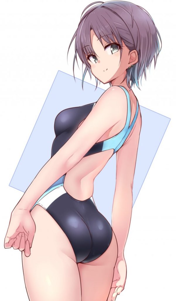 競泳水着の魅力についてエロ画像で検証