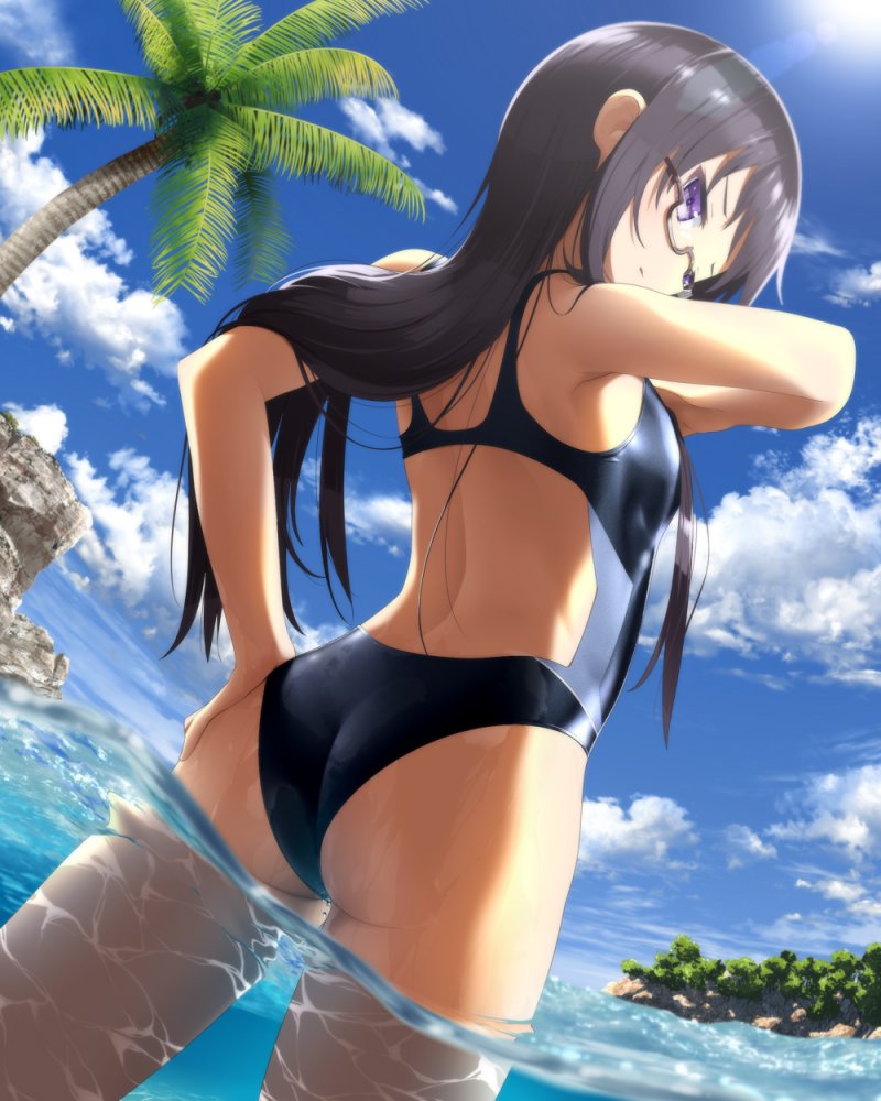 競泳水着の魅力についてエロ画像で検証