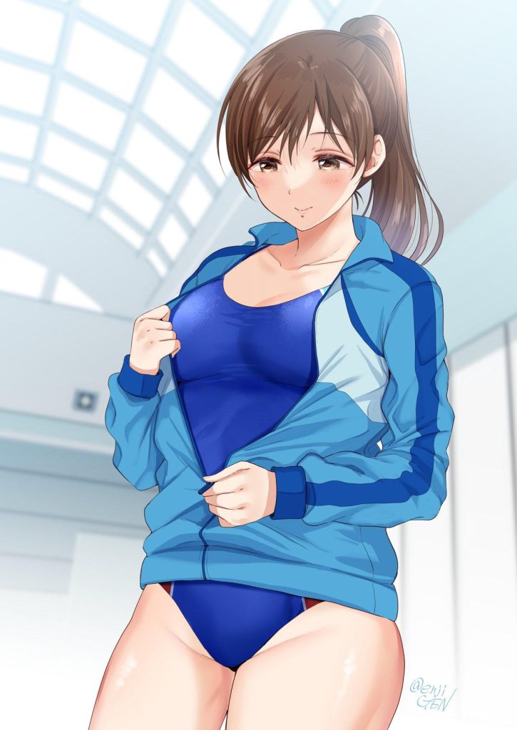 競泳水着の魅力についてエロ画像で検証