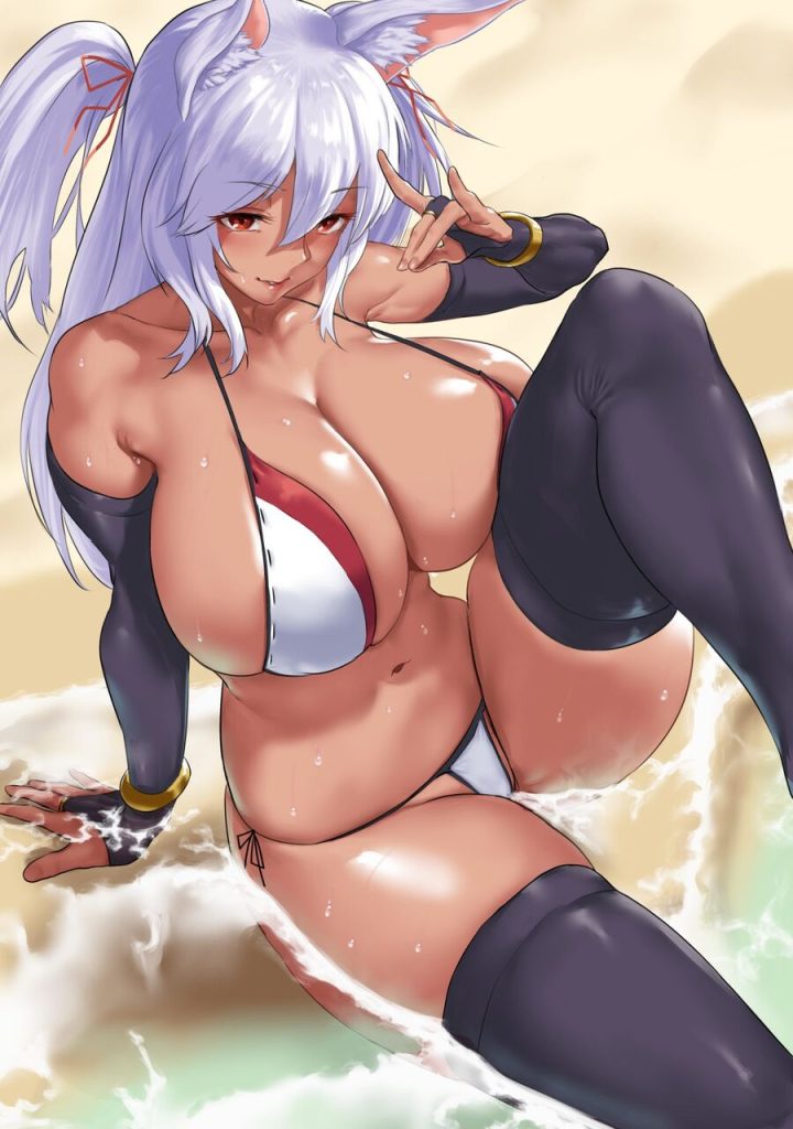 日焼け・褐色画像で今夜もイチャラブ妄想！「やっ♥ダメェ♥そこぉ♥そこいじめないでぇ♥」