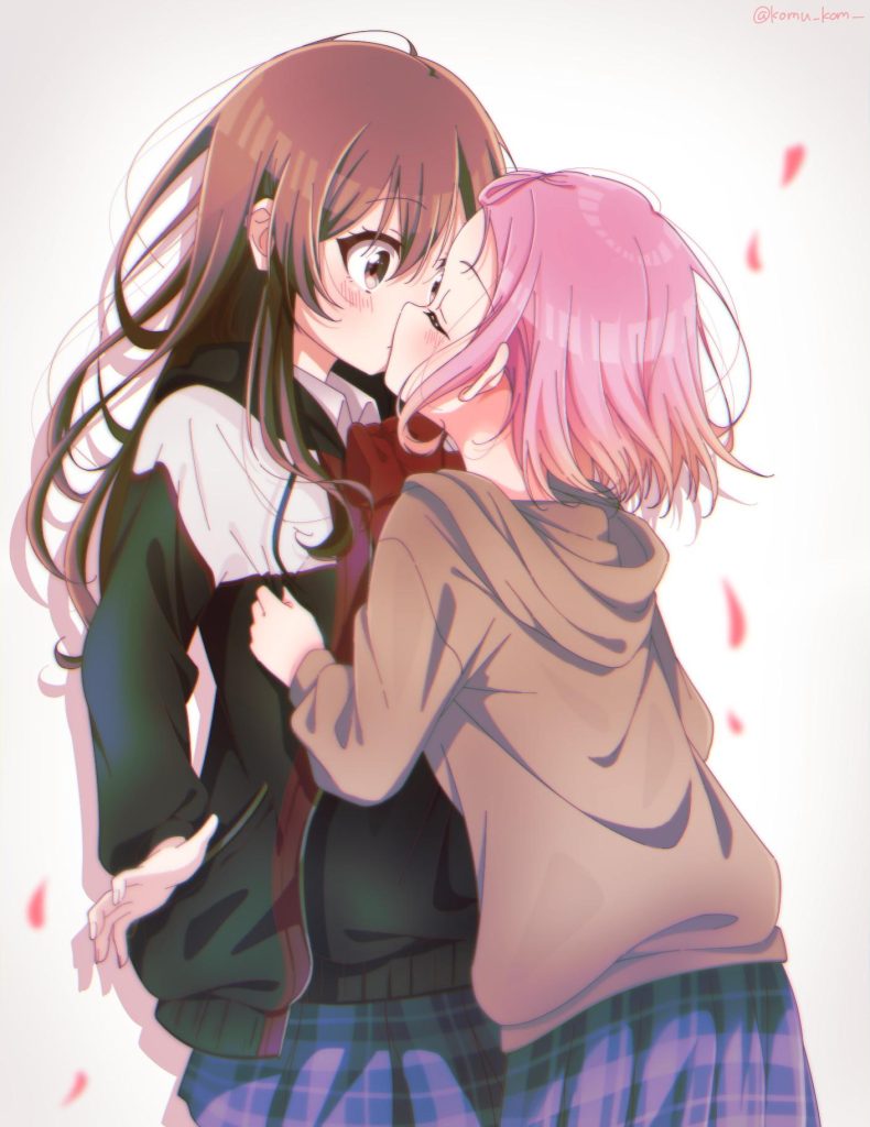 百合・レズの二次フェチ画像。