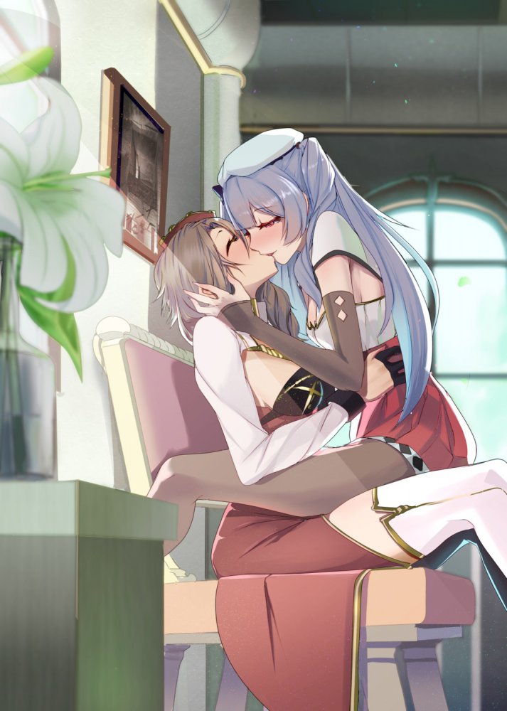 百合・レズの二次フェチ画像。
