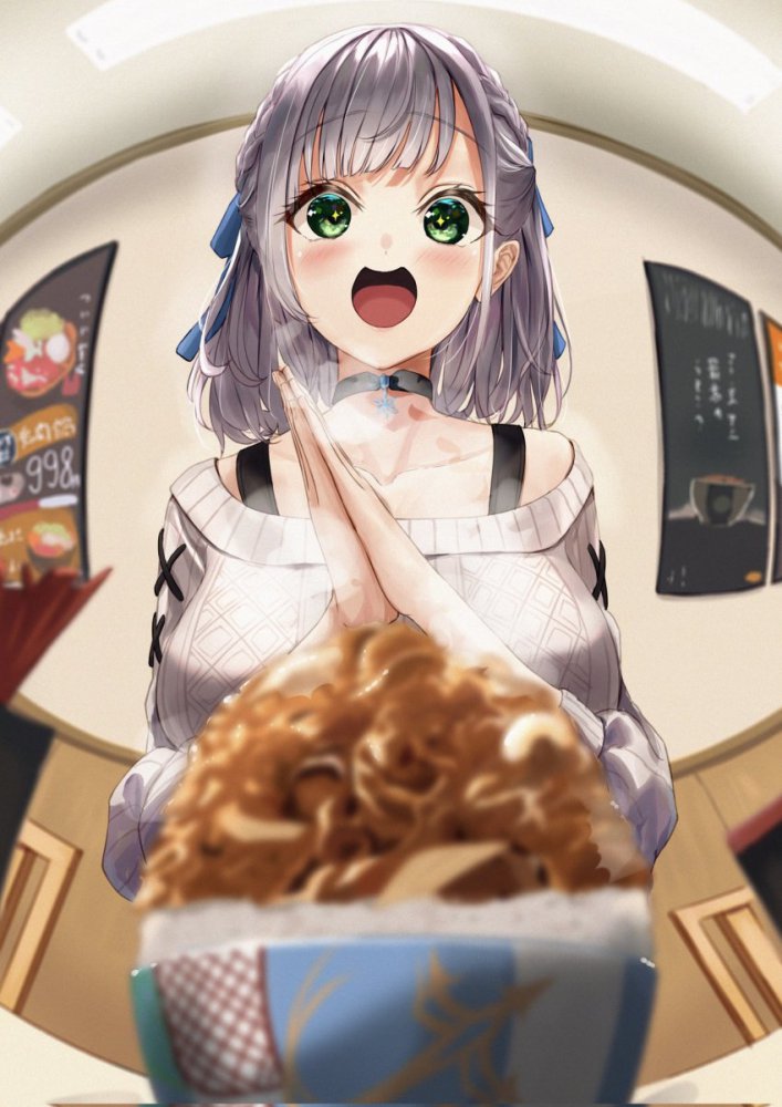 銀髪の二次フェチ画像。