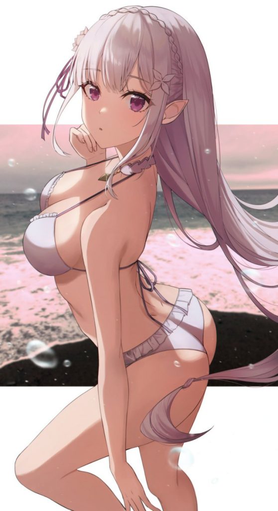 銀髪の二次フェチ画像。