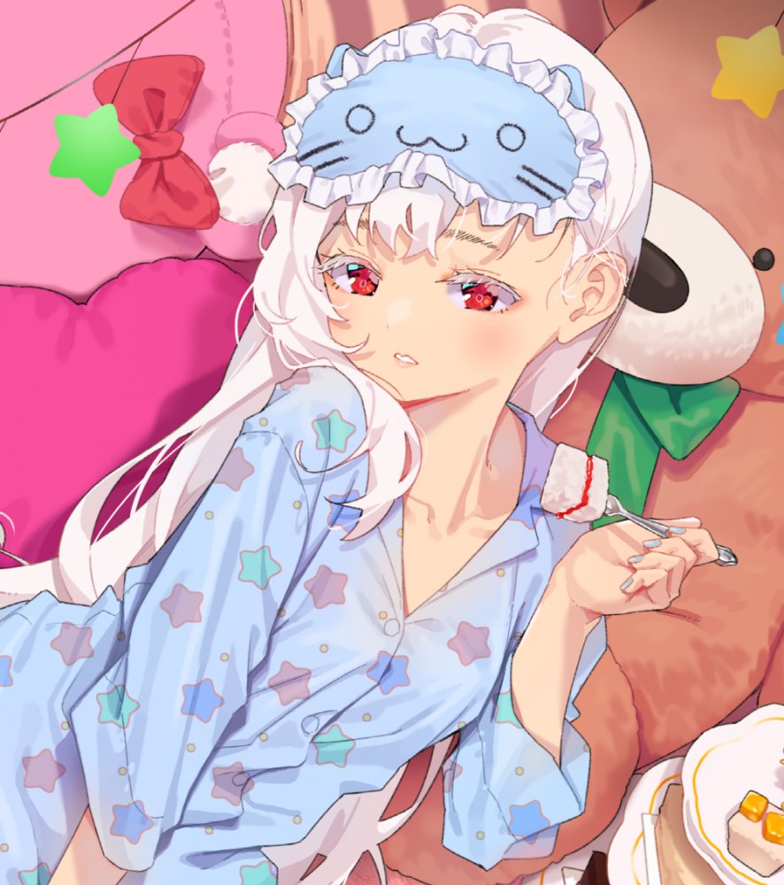 銀髪の二次フェチ画像。