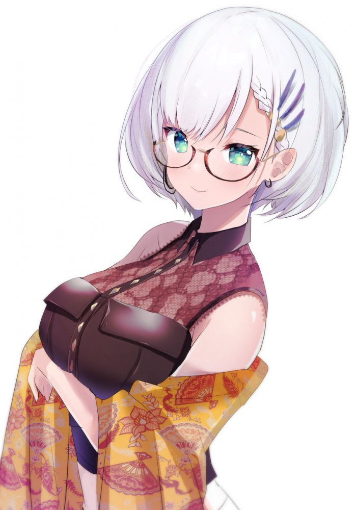 銀髪の二次フェチ画像。
