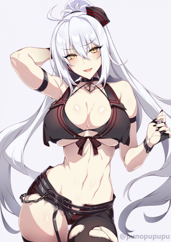銀髪の二次フェチ画像。