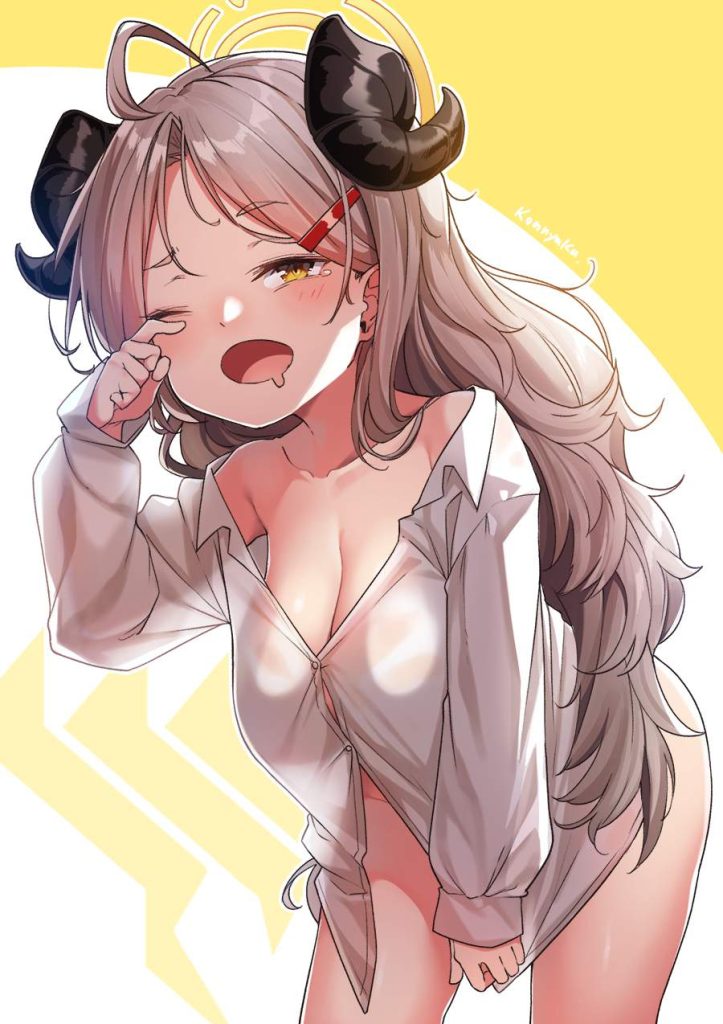 【ブルーアーカイブ】「ひあぁあ♡イキましゅ♡イってぇしまいましゅうぅー♡」エッチなご奉仕画像