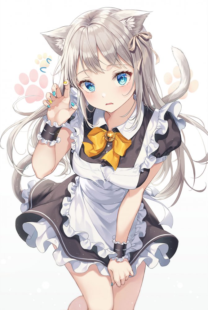 メイドの二次元エロ画像。