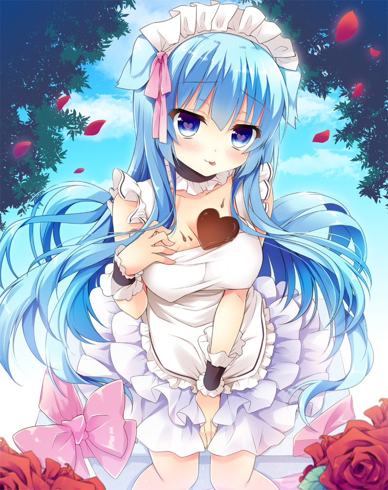 メイドの二次元エロ画像。