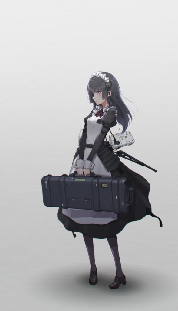 メイドの二次元エロ画像。